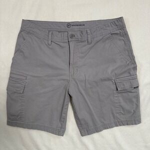 Weatherproof Cargo Shorts Cotton Stretch Ripstop Utility Casual Grey 36
